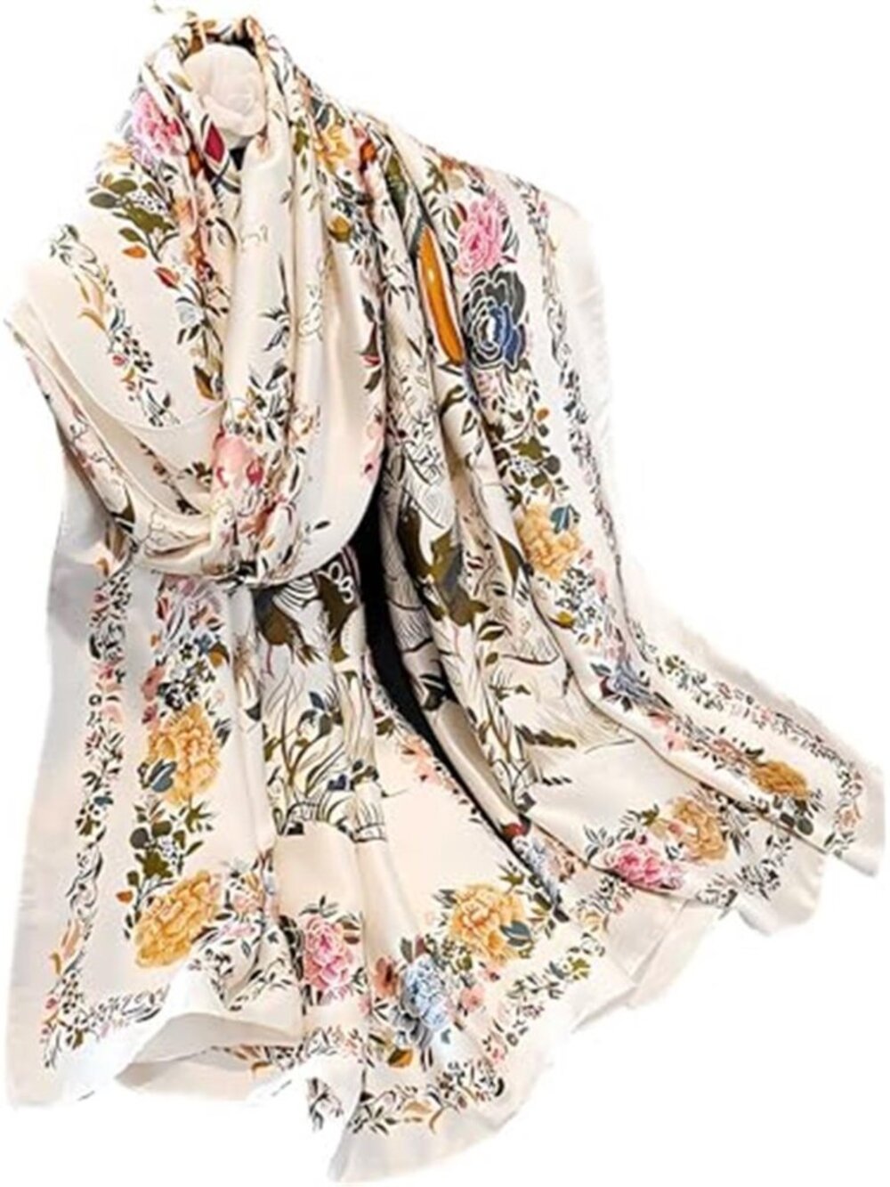 Large Shawl Scarf For Women Lightweight Wraps Silky Headscarf Long Sunscreen